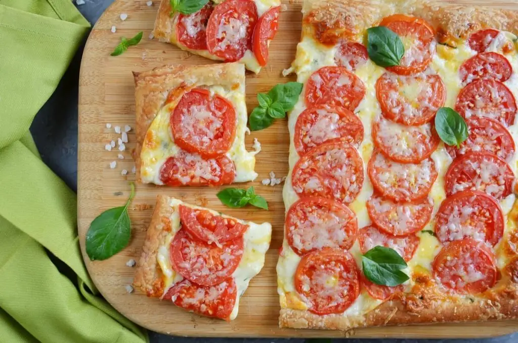 Tomato Tart with Three Cheeses