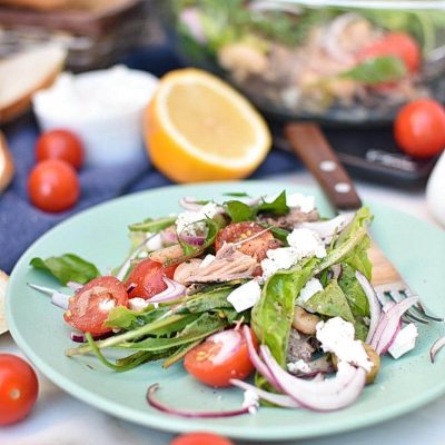 Tuscan Tuna and White Bean Salad Recipe–Homemade Tuscan Tuna and White Bean Salad–Easy Tuscan Tuna and White Bean Salad