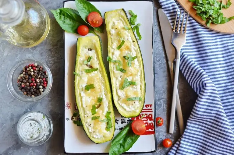 Step 6 - Low Carb White Pizza Stuffed Zucchini Boats