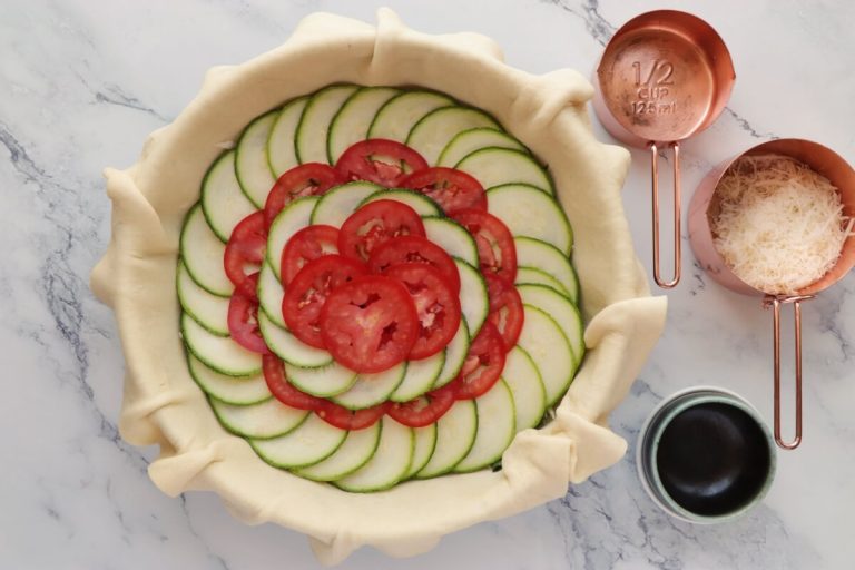 Step 3 - Zucchini, Tomato and Mozzarella Tart