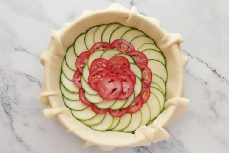 Step 4 - Zucchini, Tomato and Mozzarella Tart