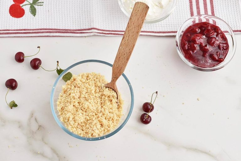 Step 1 - Cherry Cheesecake Dessert Jar