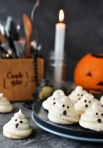 Almond Meringue Ghost Cookies