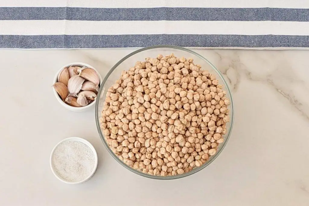 Ingredients for Canning Chickpeas
