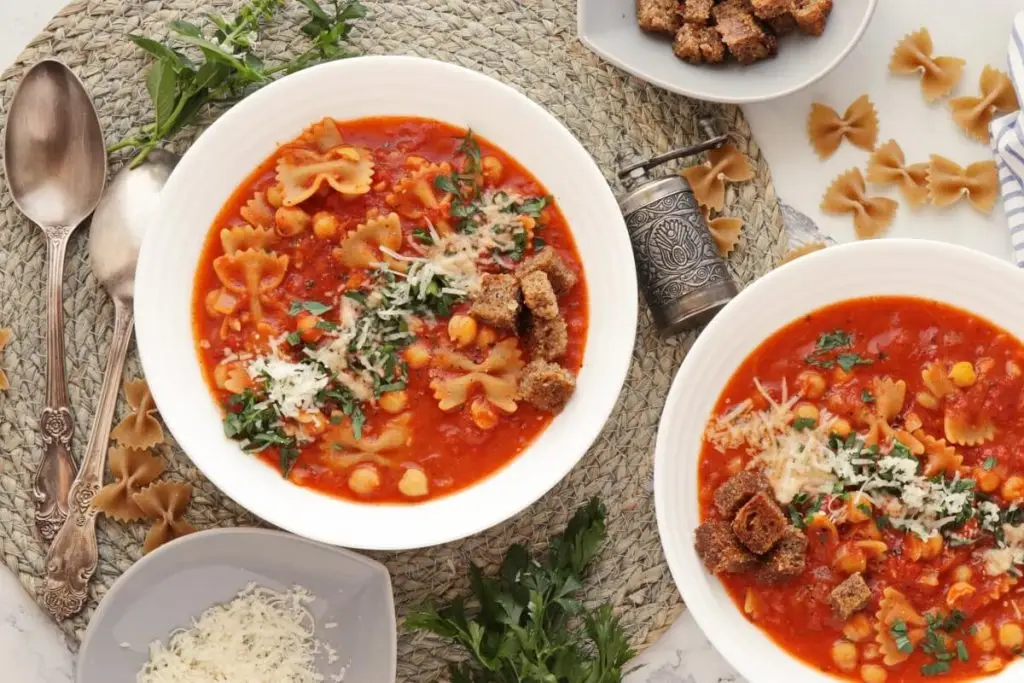 Chickpea Pasta Soup