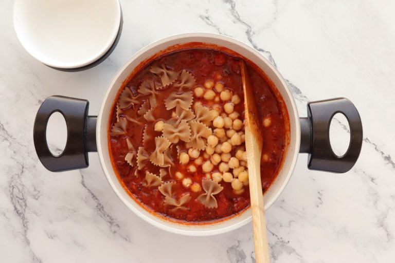 Step 3 - Chickpea Pasta Soup
