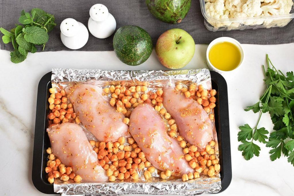 Chickpea Salad with Chicken, Apples, & Avocado recipe - step 4