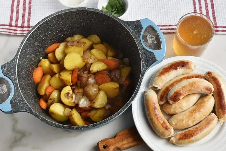 Step 4 - Cider, Apple and Sausage Casserole