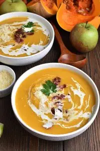 Creamy Butternut Squash Soup with Apple