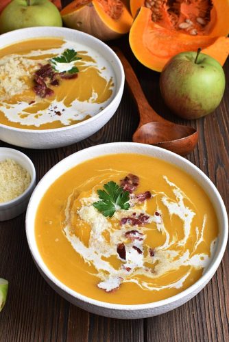 Creamy Butternut Squash Soup with Apple