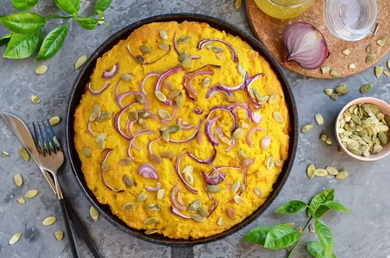 Step 8 - Double Pumpkin Cornbread with Red Onion