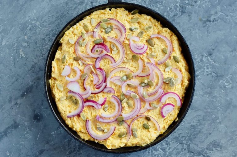 Step 6 - Double Pumpkin Cornbread with Red Onion