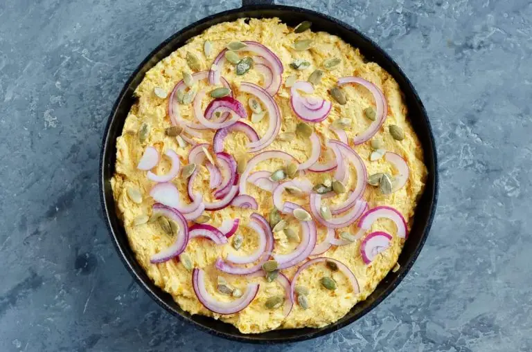 Step 6 - Double Pumpkin Cornbread with Red Onion