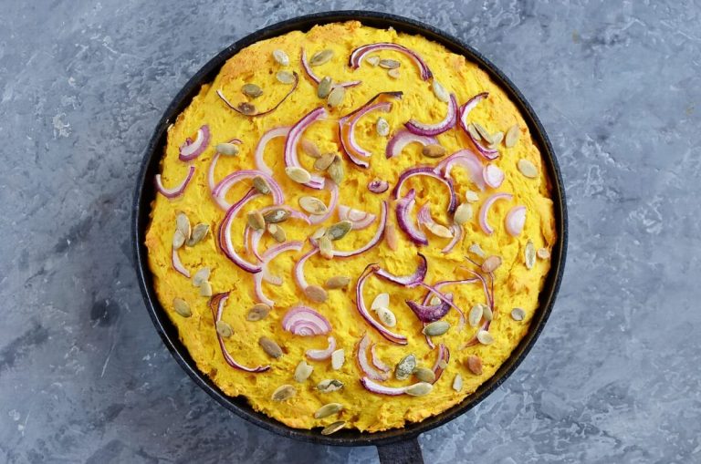 Step 7 - Double Pumpkin Cornbread with Red Onion