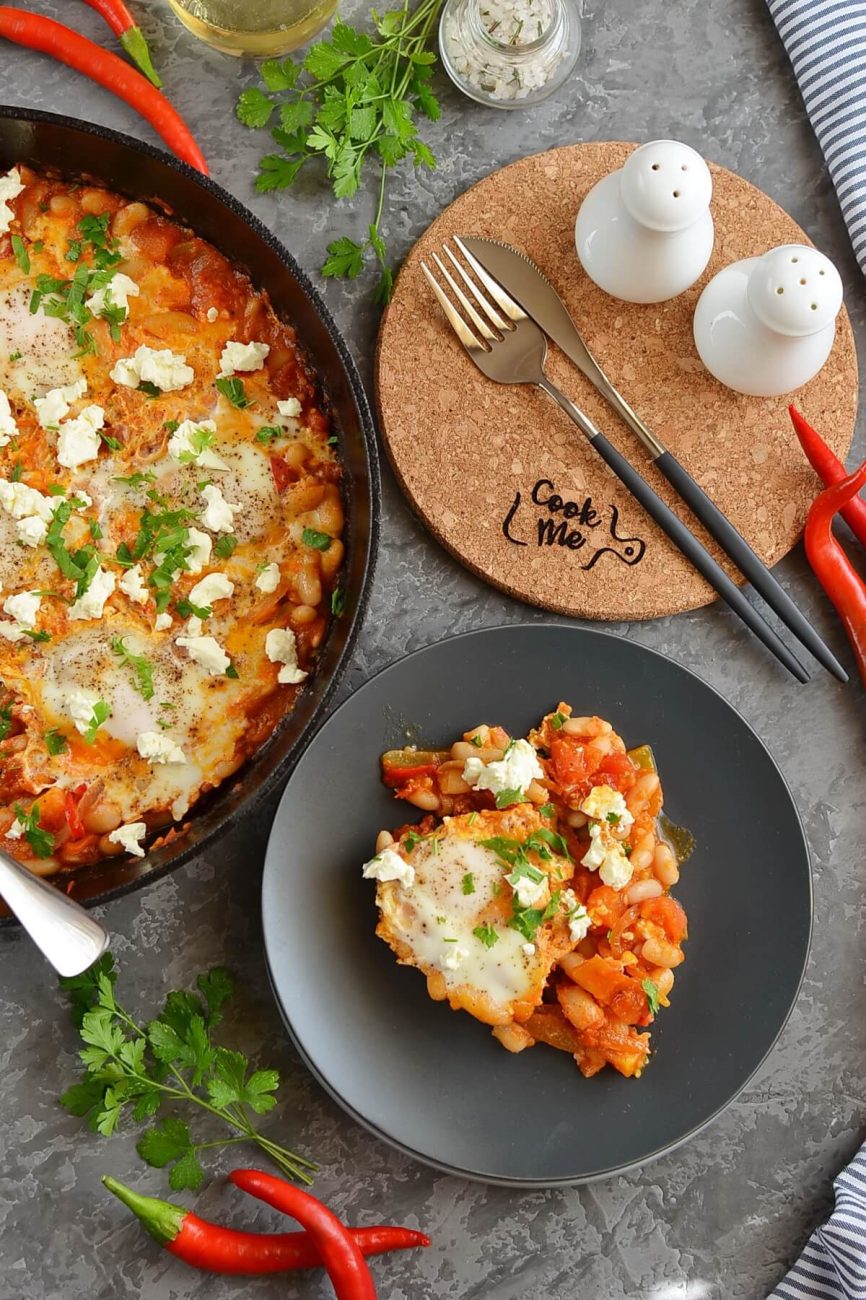 Easy Shakshuka With Feta Recipe - Cook.me Recipes