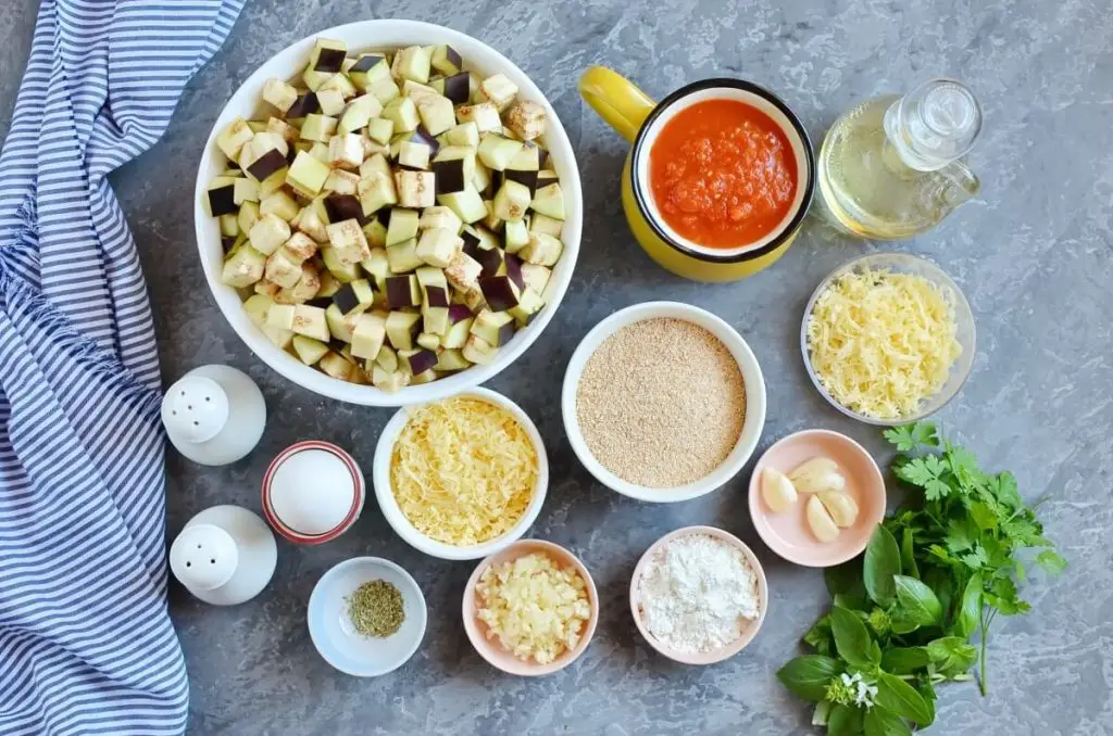 Ingredients for Eggplant Meatballs