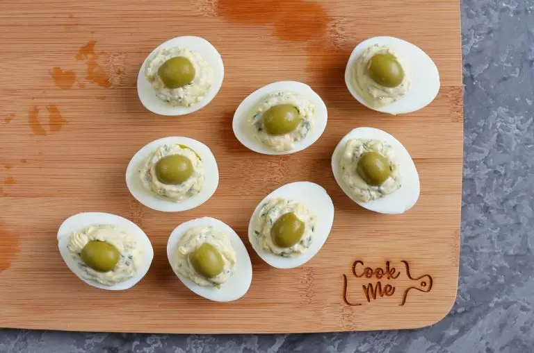 Step 7 - Eggs Mimosa with Olive Paste
