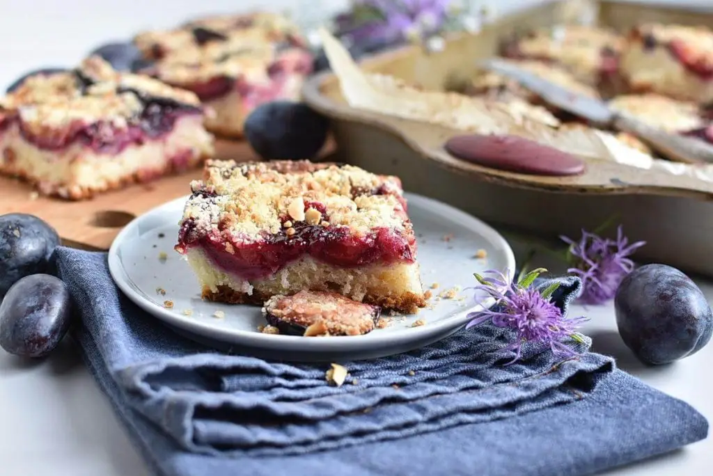German Damson Plum Cake Recipe–Homemade German Damson Plum Cake–Easy German Damson Plum Cake
