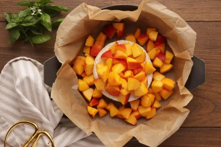 Step 2 - Honey, Basil & Peach Baked Brie