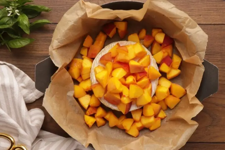 Step 3 - Honey, Basil & Peach Baked Brie