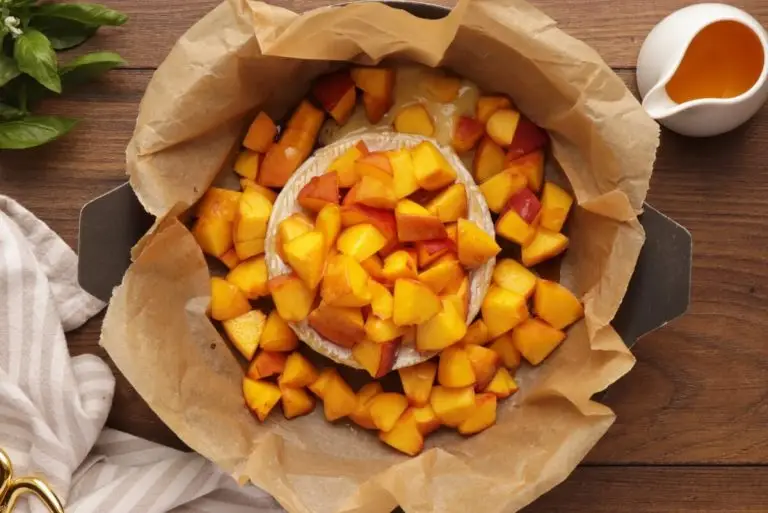 Step 4 - Honey, Basil & Peach Baked Brie