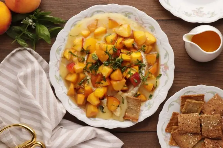Step 5 - Honey, Basil & Peach Baked Brie
