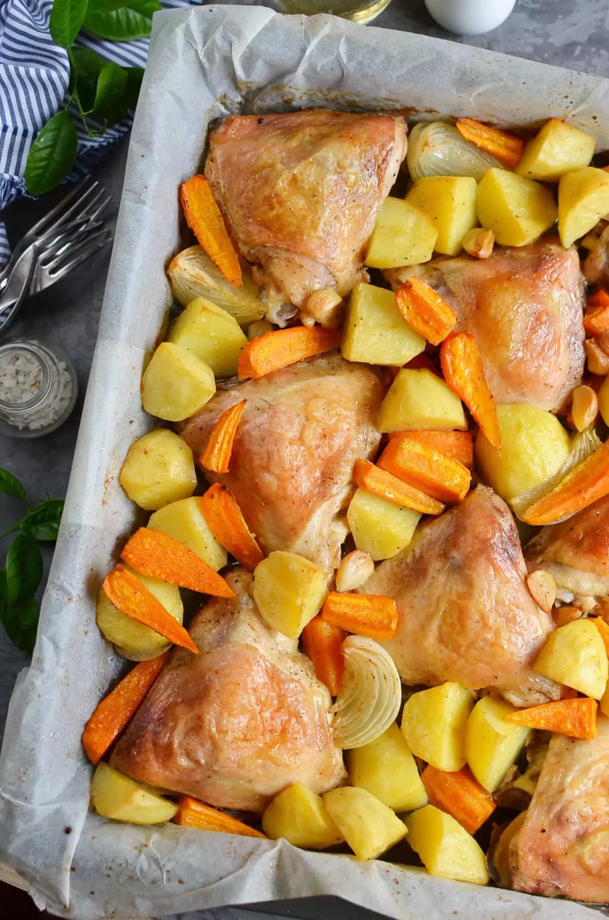 One Pan Chicken and Potatoes