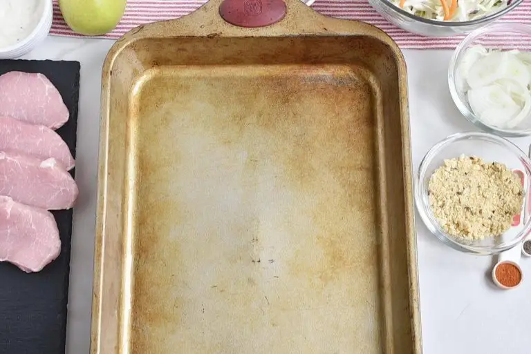 Step 1 - Oven-Fried Pork Cutlets with Apple Slaw