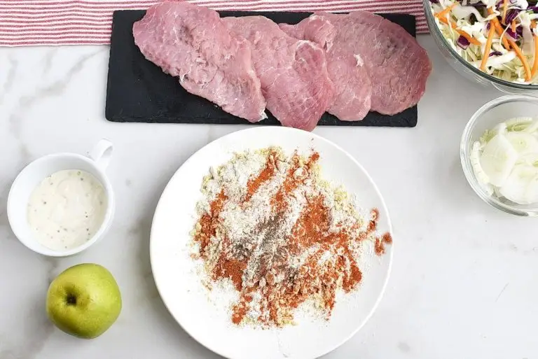 Step 3 - Oven-Fried Pork Cutlets with Apple Slaw