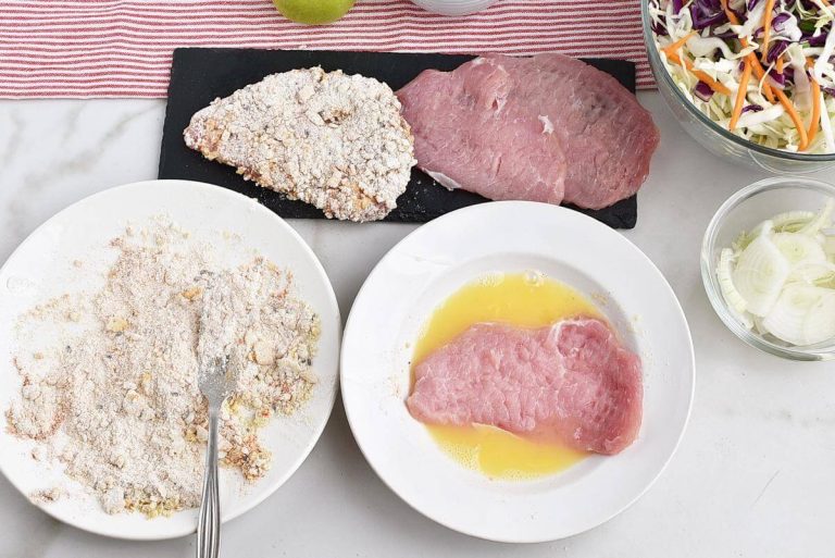 Step 5 - Oven-Fried Pork Cutlets with Apple Slaw