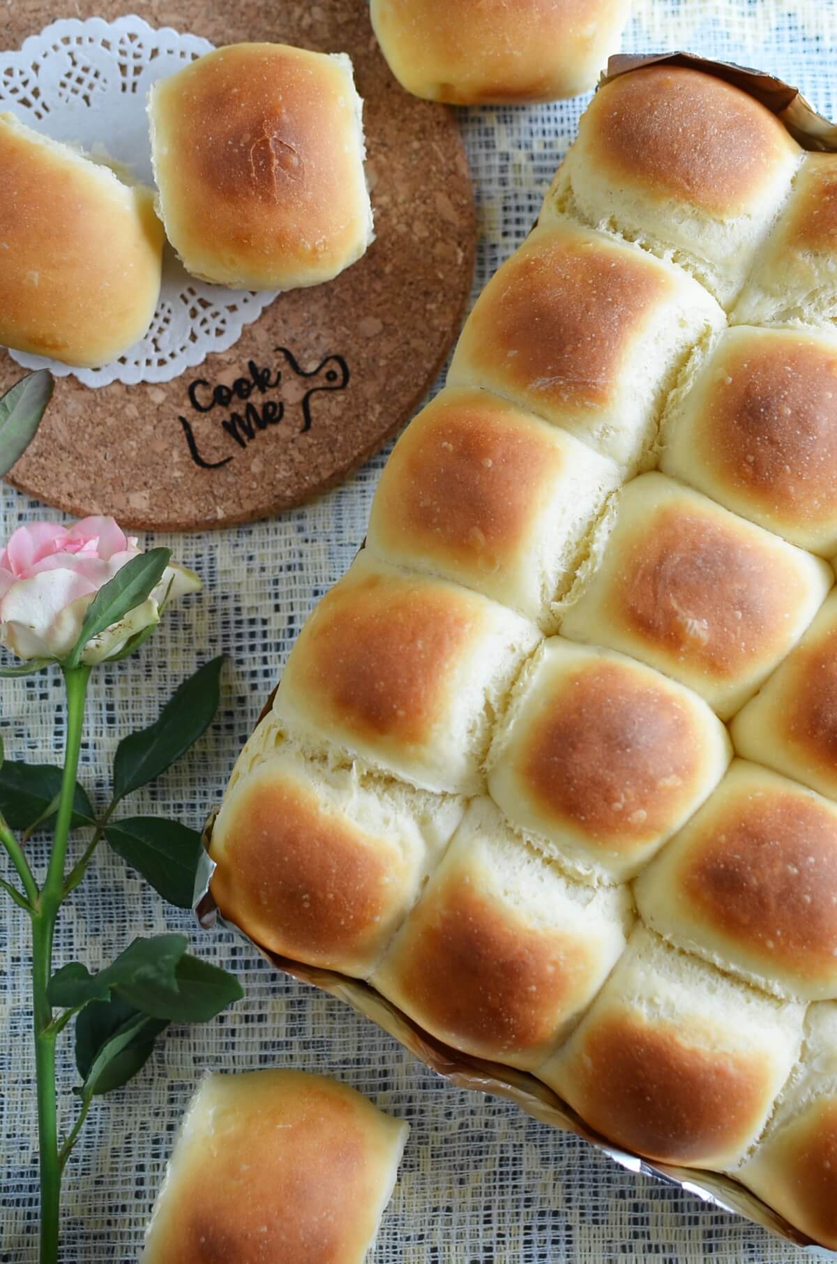 Homemade Parker House Dinner Rolls - Mountain Mama Cooks