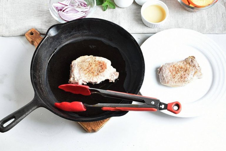Step 4 - Peach Pork Chops