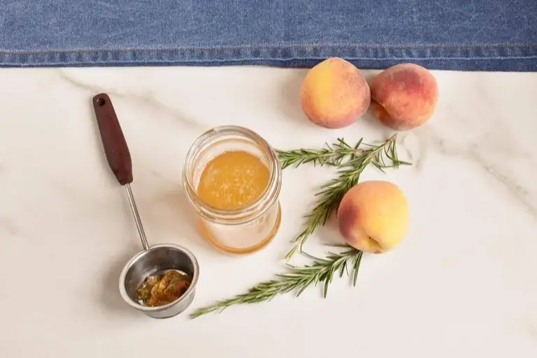 Step 3 - Peach-Rosemary Shrub Syrup