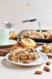 Peach Streusel Slab Pie