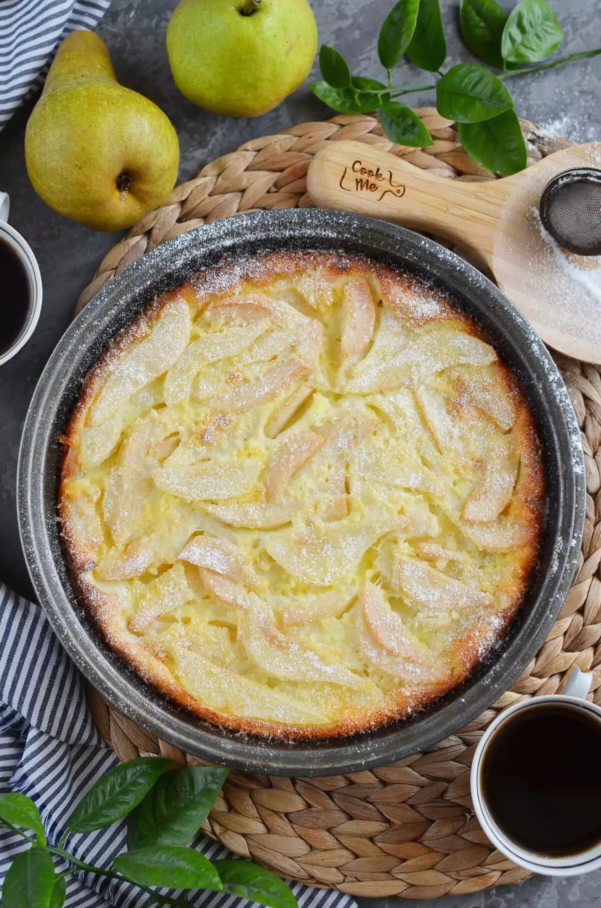 Best Pear Custard Pie