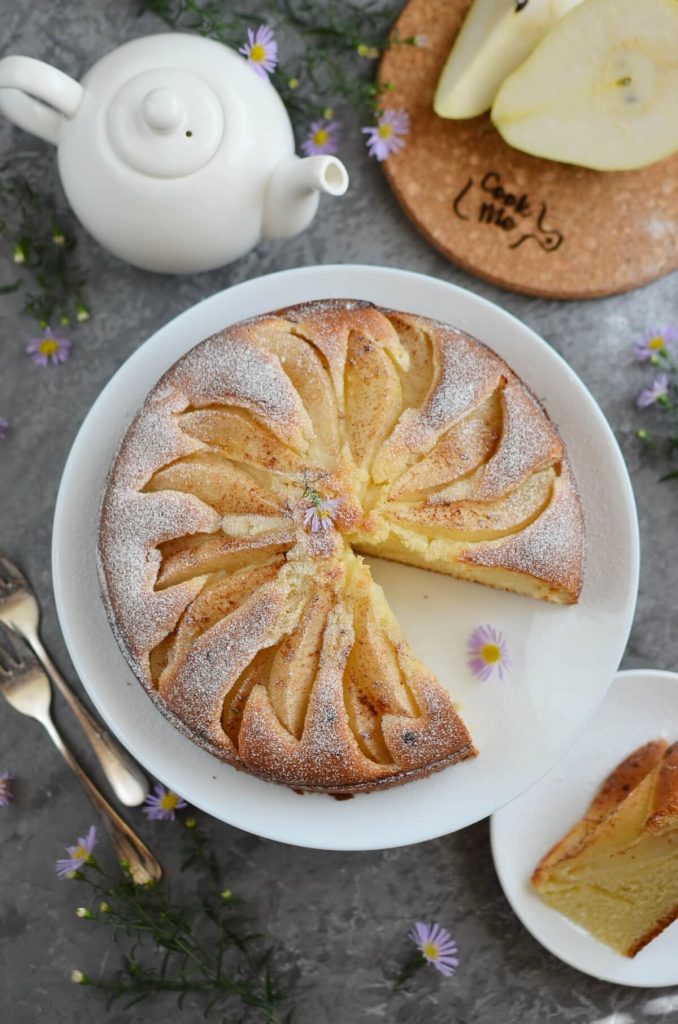 Sweet and Zesty Pear Cake