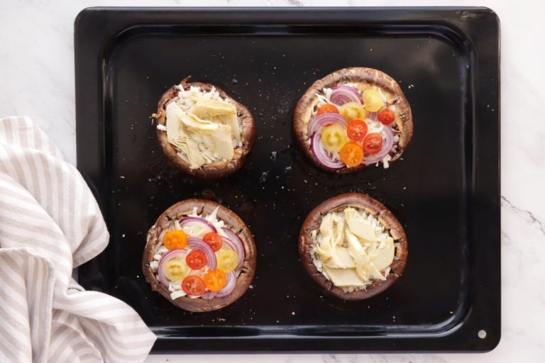 Step 4 - Portobello Mushroom Pizza