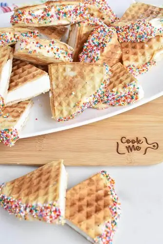 Rainbow Waffle Sandwiches