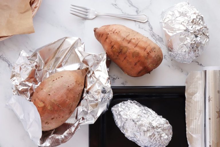 Step 2 - Roasted Grape, Goat Cheese Stuffed Sweet Potatoes
