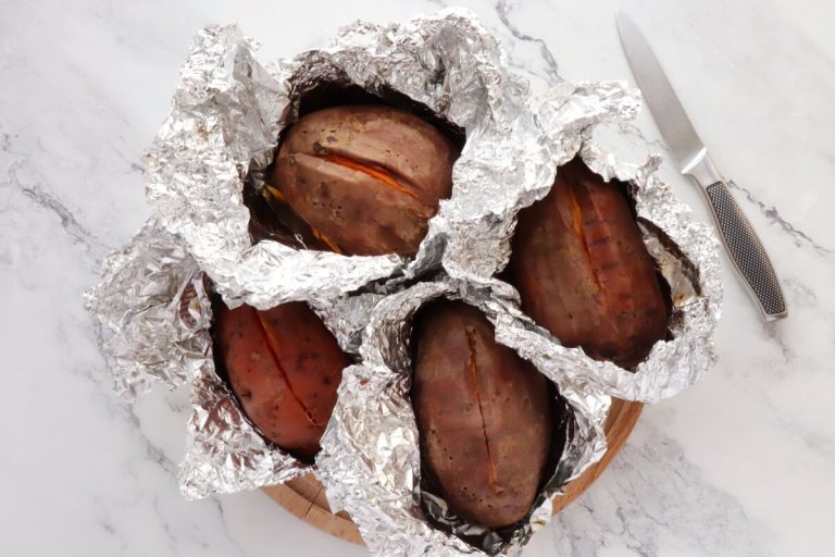 Step 2 - Roasted Grape, Goat Cheese Stuffed Sweet Potatoes