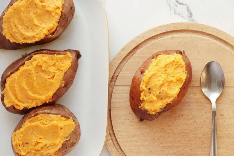 Step 6 - Roasted Grape, Goat Cheese Stuffed Sweet Potatoes