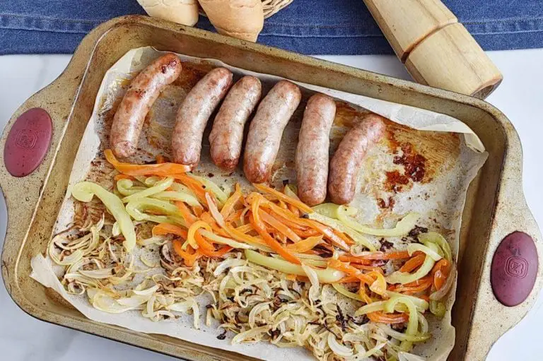 Step 5 - Sausage and Peppers One Pan Dinner