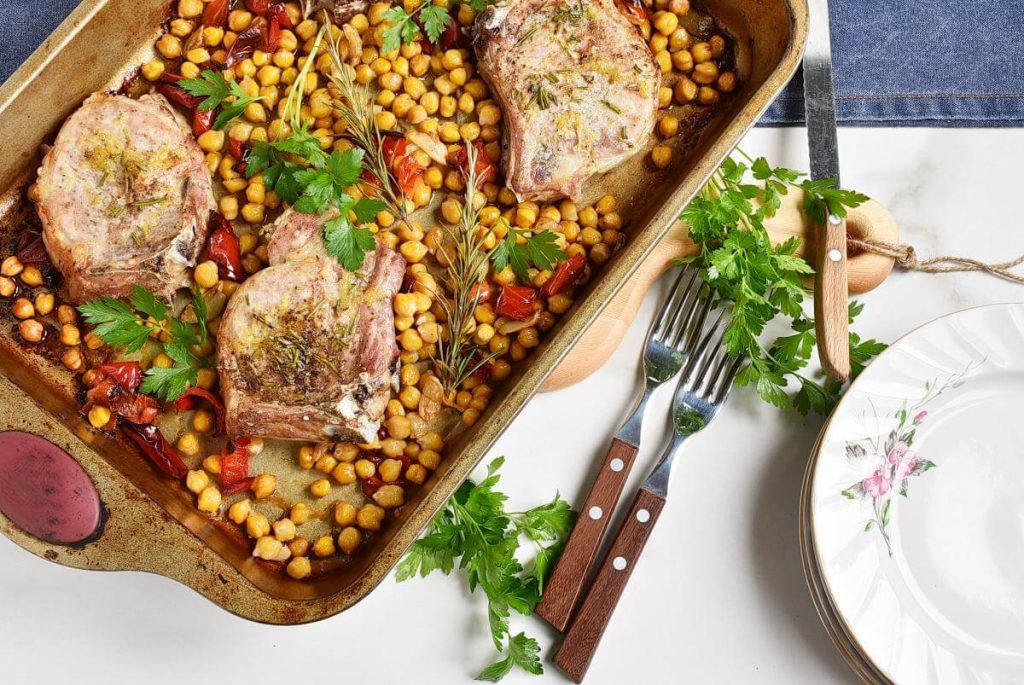 How to serve One Pan Rosemary-Garlic Pork Chops