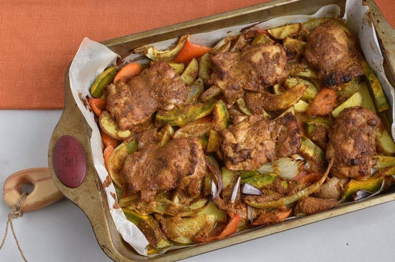 Step 6 - Sheet Pan Tandoori Chicken