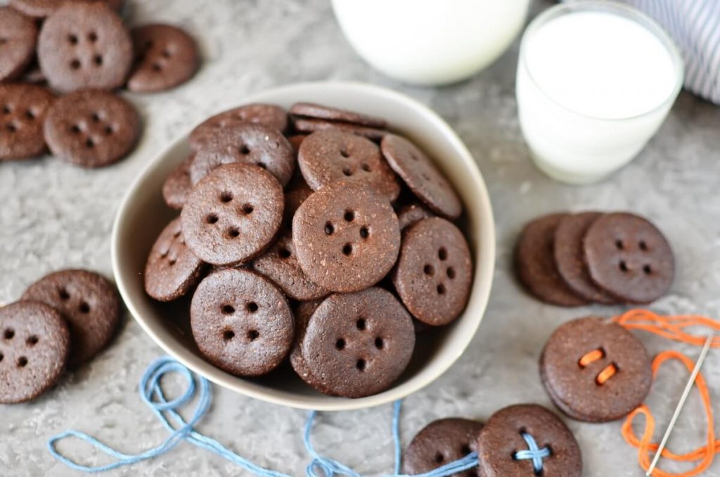 Spiced Chocolate Shortbread Buttons Recipe-How To Make Spiced Chocolate Shortbread Buttons-Delicious Spiced Chocolate Shortbread Buttons