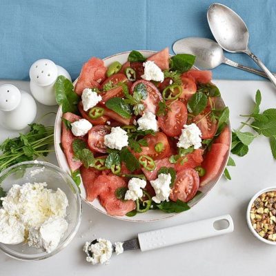 Spicy Watermelon, Ricotta & Tomato Salad recipe - step 3