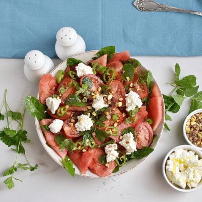 Spicy Watermelon, Ricotta & Tomato Salad recipe - step 3