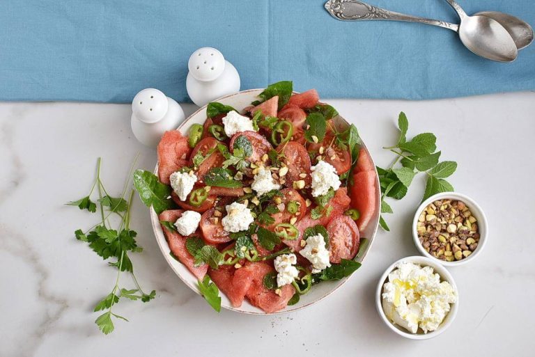 Step 3 - Spicy Watermelon, Ricotta & Tomato Salad