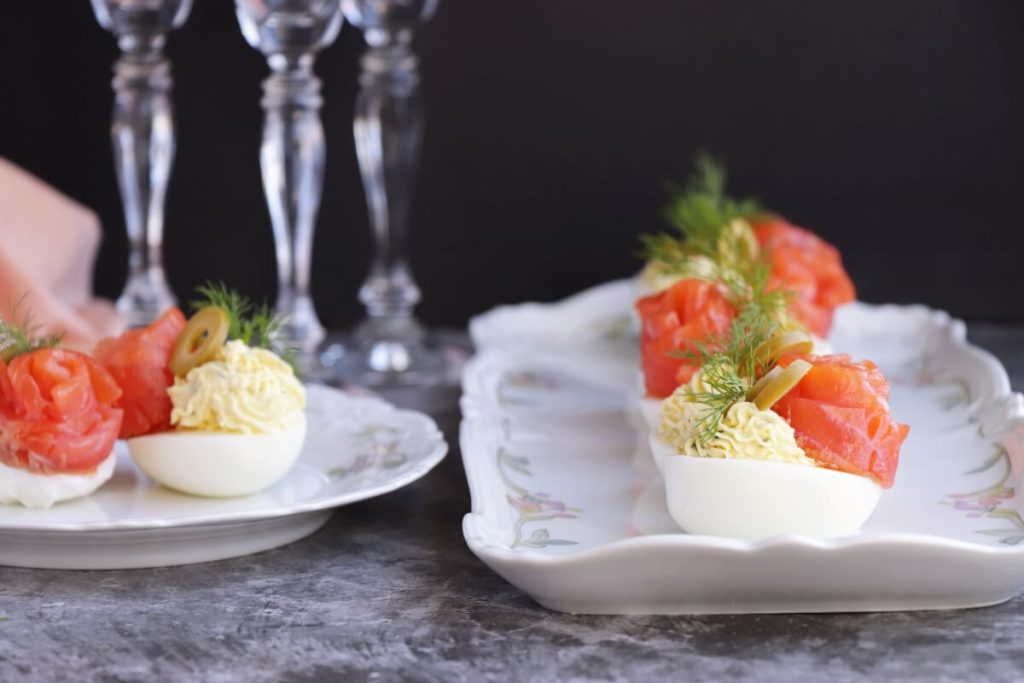 The Best Salmon Deviled Eggs Recipe-Salmon Devilled Eggs-Easy Fish Appetizers