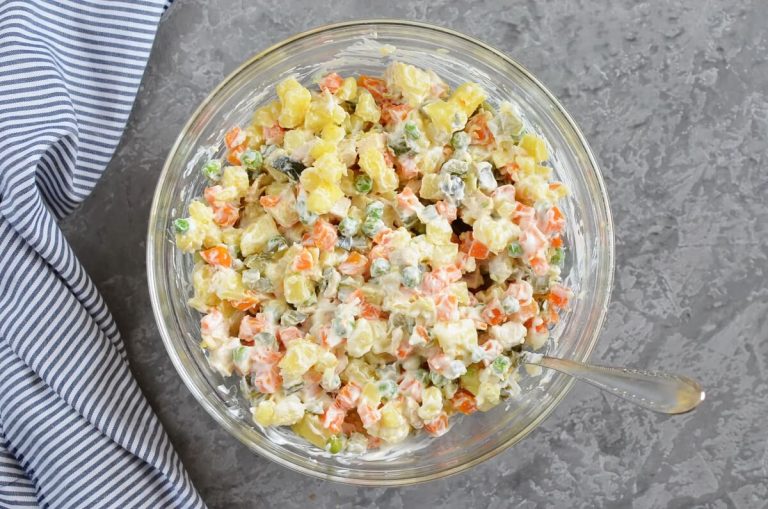 Step 6 - Boeuf Salad (Romanian Salad)